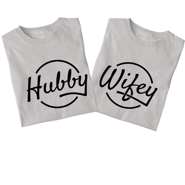 Hubby Wifey couples t-shirt - The Style Salad