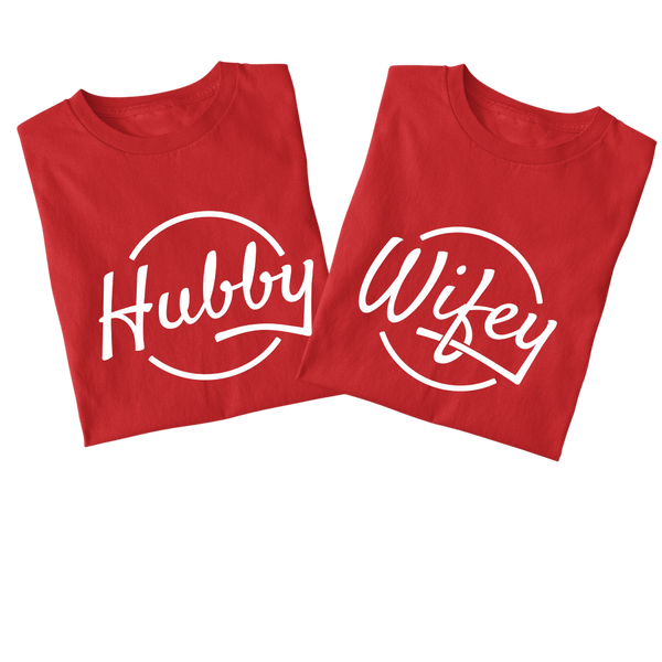 Hubby Wifey couples t-shirt - The Style Salad