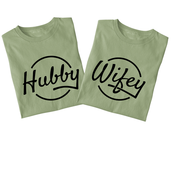 Hubby Wifey couples t-shirt - The Style Salad