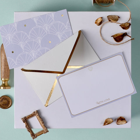 Gold Foiled Note Cards + Envelopes - The Style Salad