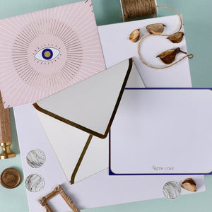 Gold Foiled Note Cards + Envelopes - The Style Salad