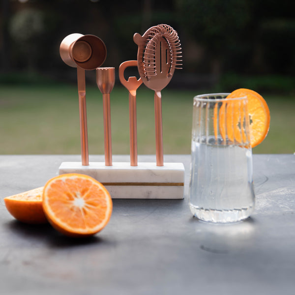 Bar Accessories + Marble Stand - The Style Salad