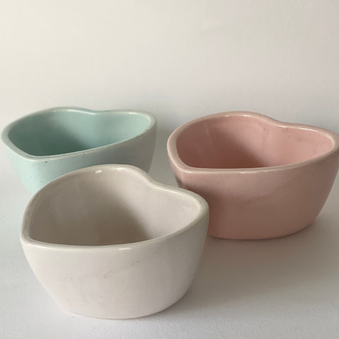 Pastel Heart Bowls - The Style Salad
