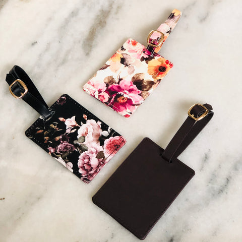 Faux Leather Luggage Tags - The Style Salad
