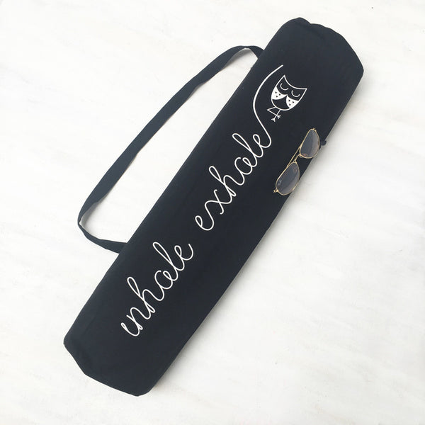 Inhale Exhale / Stretch Your Limbs Yoga Mat Bag - The Style Salad