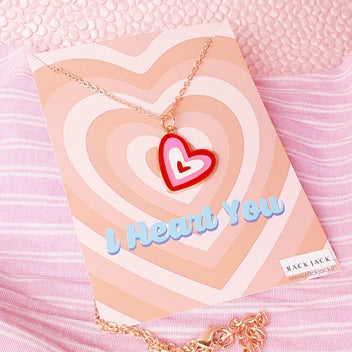 I Heart You Y2K Charm Pendant - The Style Salad