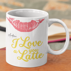 Love You A Latte Mug Personalised - the style salad