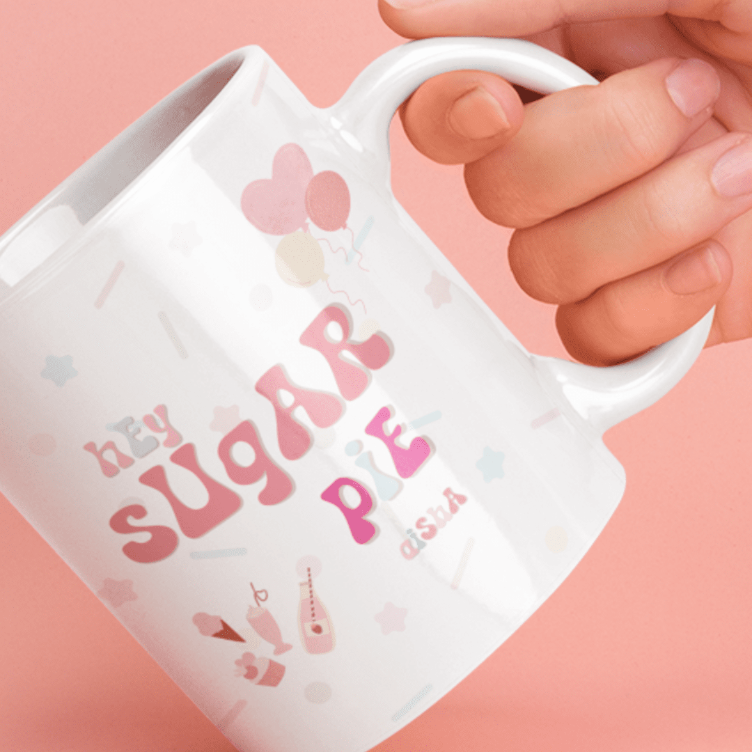 Hey Sugar Pie Mug Personalised - the style salad