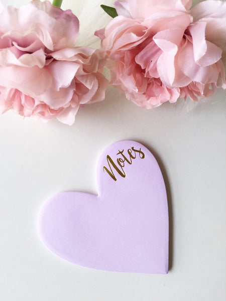 Heart Sticky Notes - The Style Salad