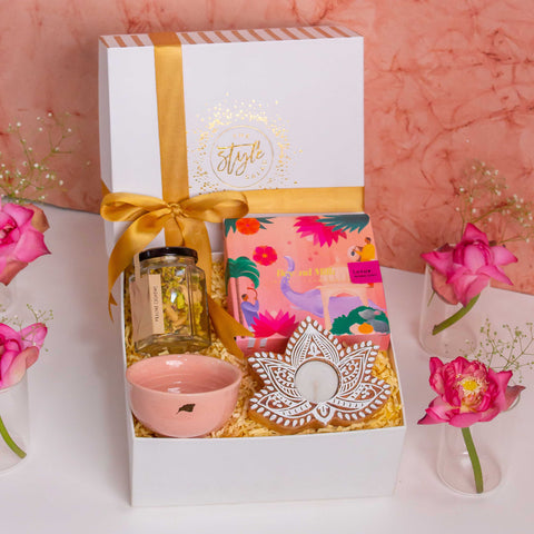 Divine Lotus diwali gift box - the style salad