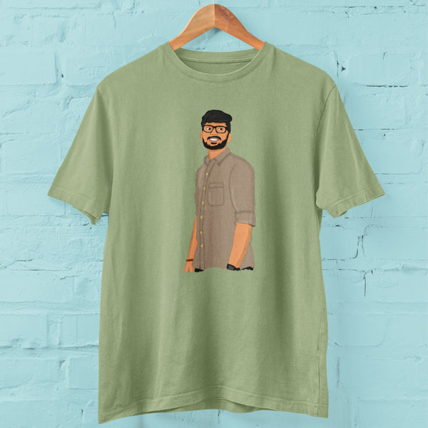 Cartoon illustration T - Shirt Personalised -The Style Salad