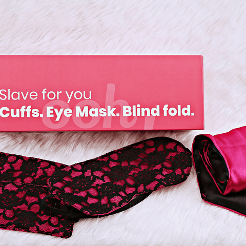 Slave For You: Cuffs, Eye Mask & Blindfold Set - the style salad