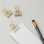 Binder Clips - Gold