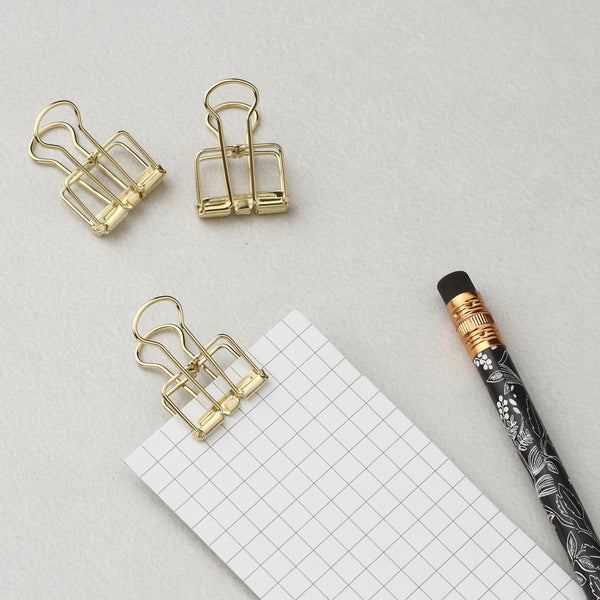 Binder Clips - Gold - The Style Salad