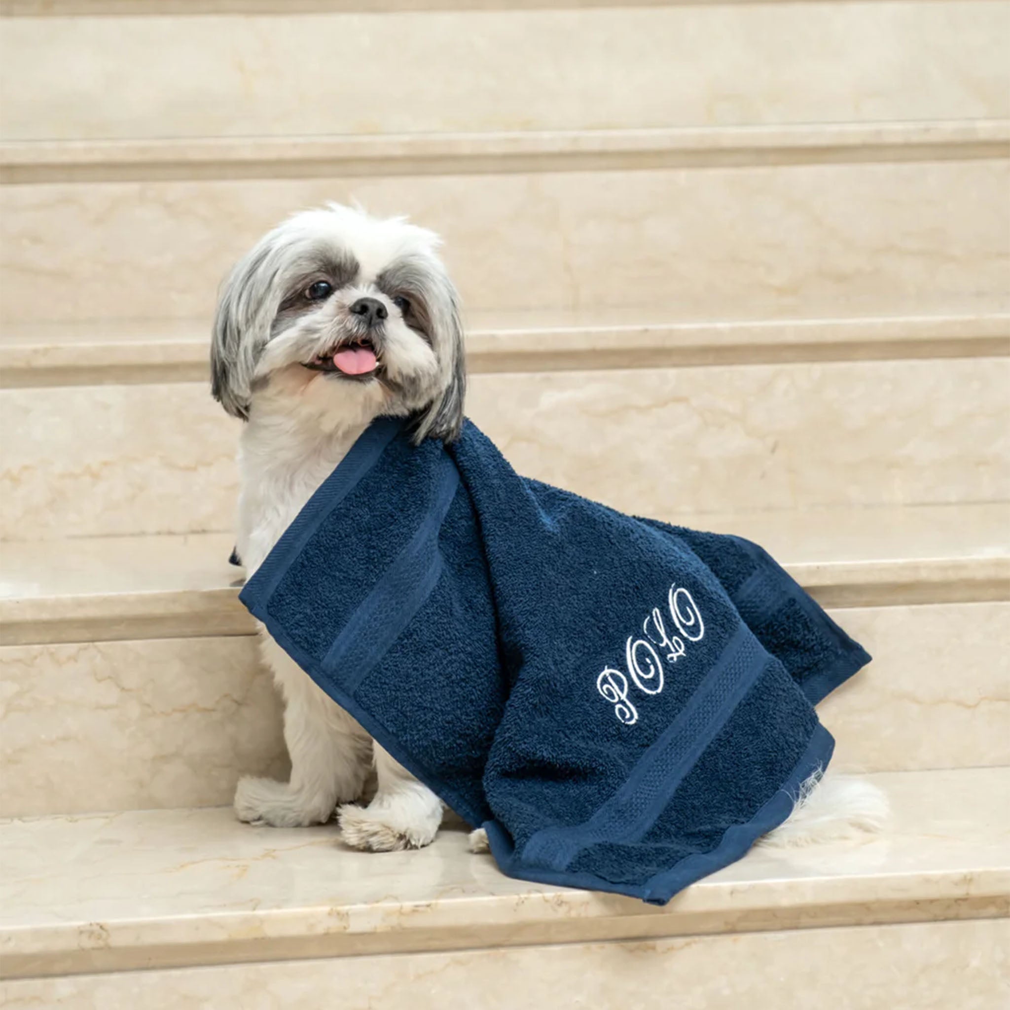 Furry Pet Towel Set of 2: Personalised