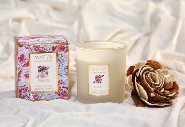 Zodiac Frosted Glass Candle - The Style Salad