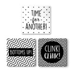 Time, Bottom, Clink Coasters