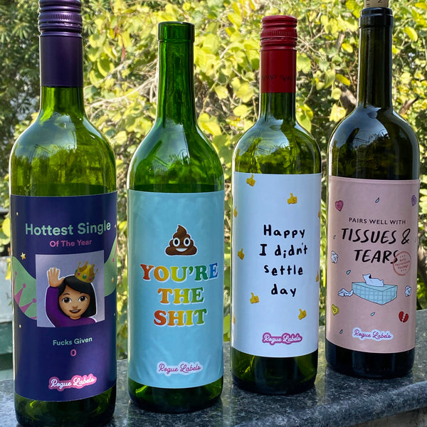 Sassy Wine Bottle Stickers - The Style Salad