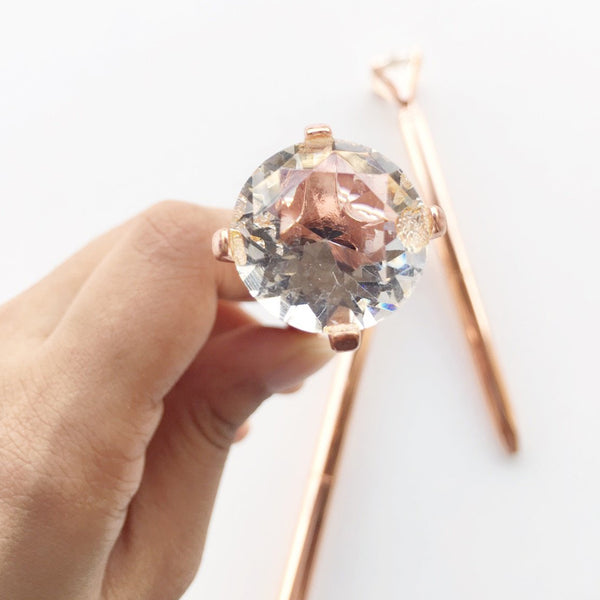 Rose Gold Diamond Pen - The Style Salad