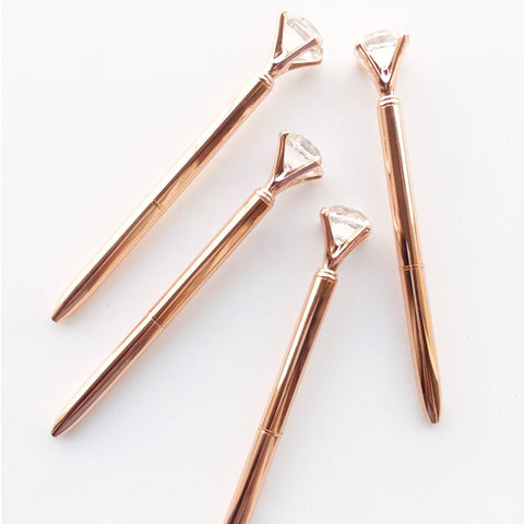 Rose Gold Diamond Pen - The Style Salad