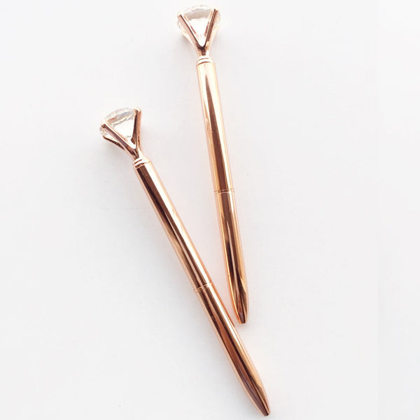Rose Gold Diamond Pen - The Style Salad