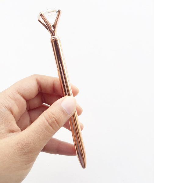 Rose Gold Diamond Pen - The Style Salad