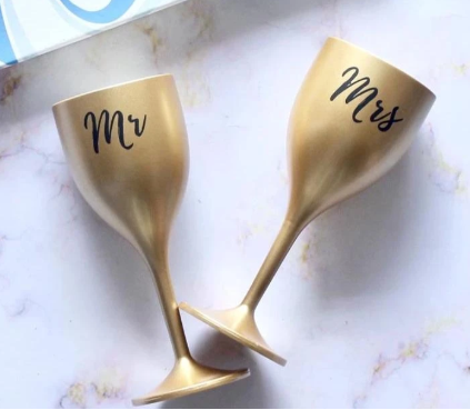 Mr. & Mrs. Wine Glasses