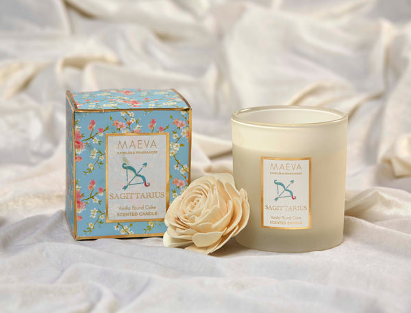 Zodiac Frosted Glass Candle - The Style Salad