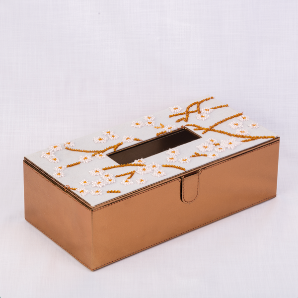 Cherry blossom tissue box