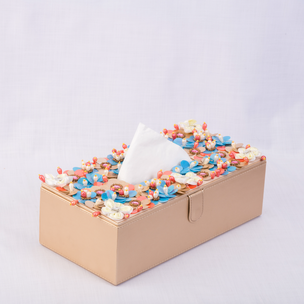 3d Poppy embellished tissue box