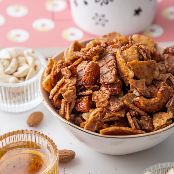Spicy Maple & Nuts Waffle Chips - The Style Salad
