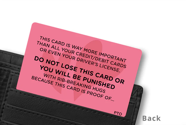 Sweet Reminders Wallet Cards