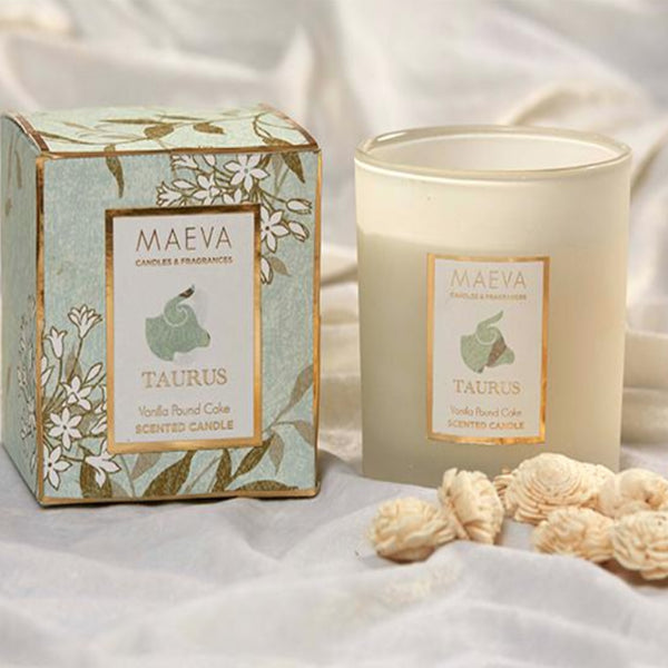 Zodiac Frosted Glass Candle - The Style Salad