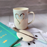 Gold Heart Mug