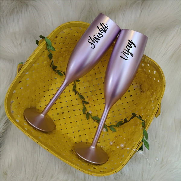 Champagne Flute Set Customised - The Style Salad