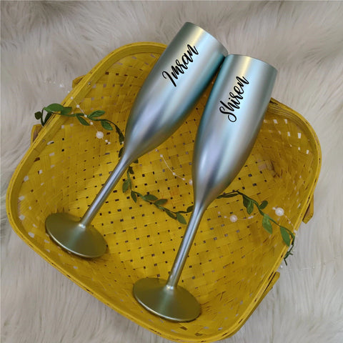 Champagne Flute Set Customised - The Style Salad