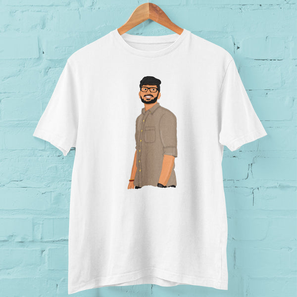 Cartoon illustration T - Shirt Personalised -The Style Salad