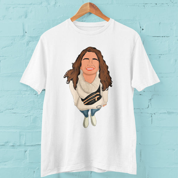 Blank Face Illustration T - Shirt Personalised -The Style Salad