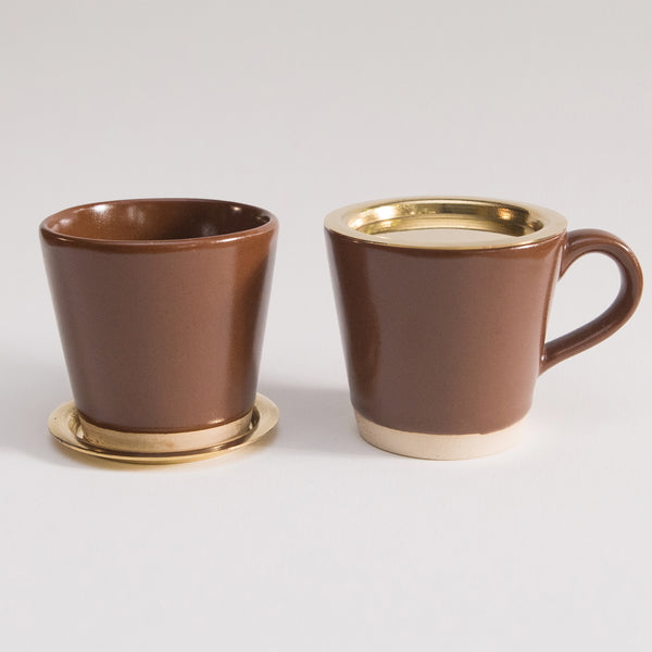 Basik Tea Cups with Brass Lids - The Style Salad