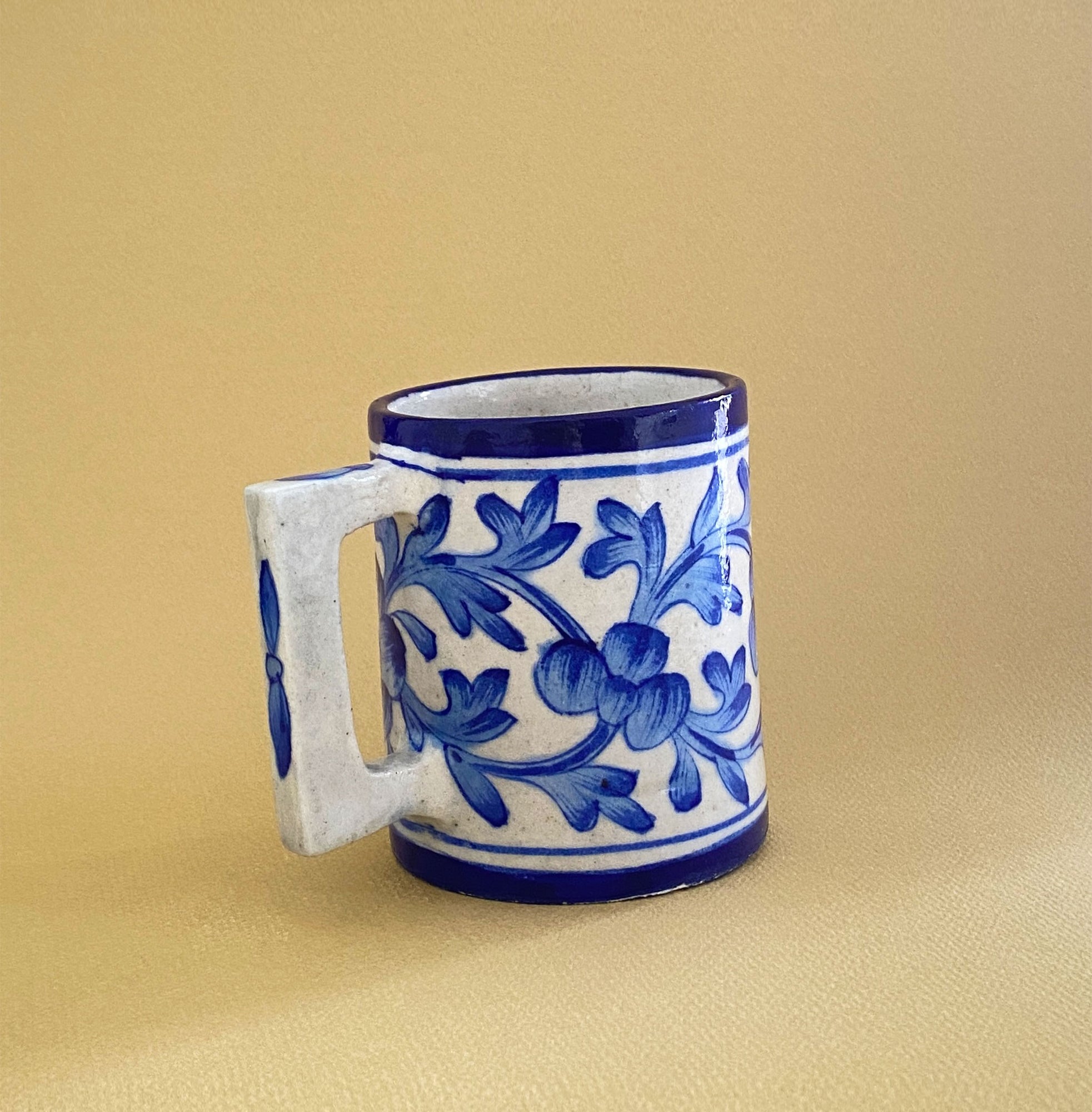 Blue Pottery Mug