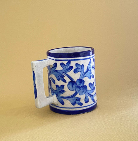 Blue Pottery Mug - the style salad