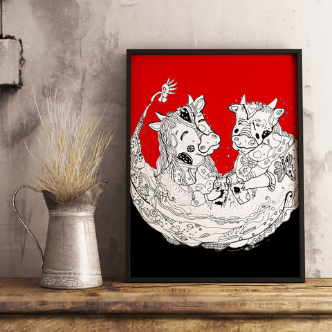 Cowsonava Wall Art - The Style Salad