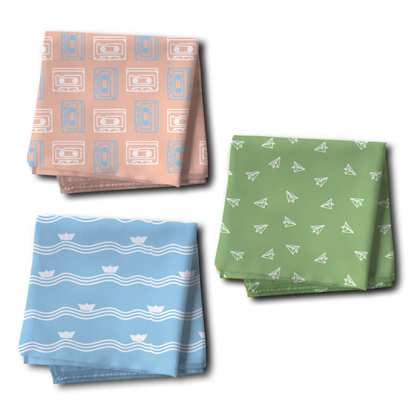 Men's Handkerchiefs Set of 3 - The Style Salad
