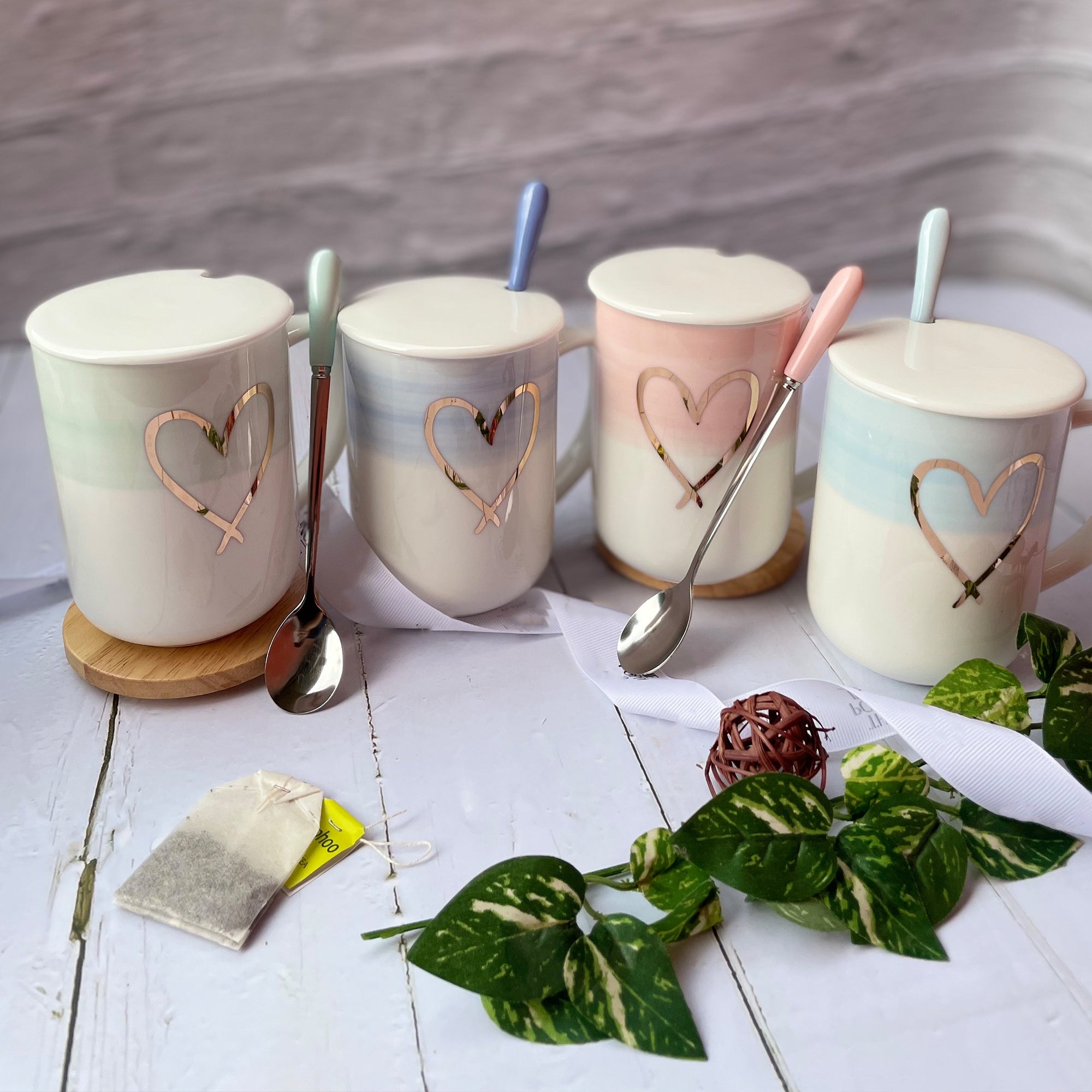 Gold Heart Mug