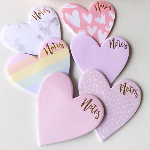 Heart Sticky Notes - The Style Salad