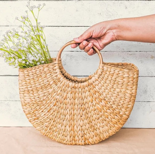 Kauna Grass U Shaped Tote Bag - the style salad