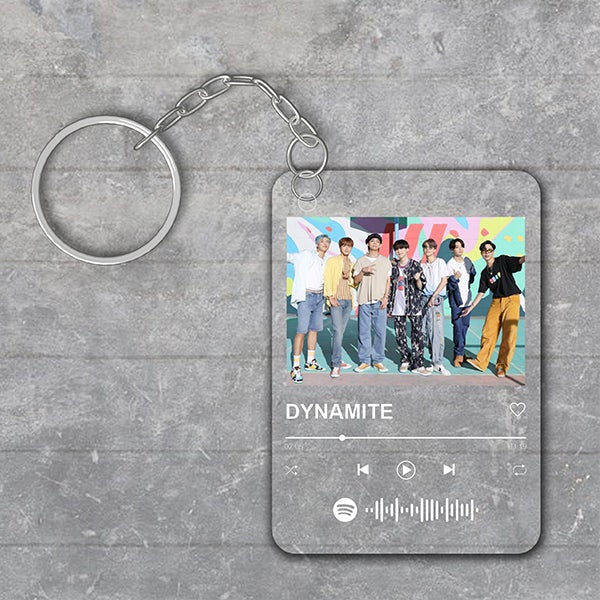 Spotify Personalised Acrylic Music Keychain - The Style Salad