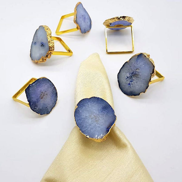 Natural Agate Napkin Rings - The Style Salad