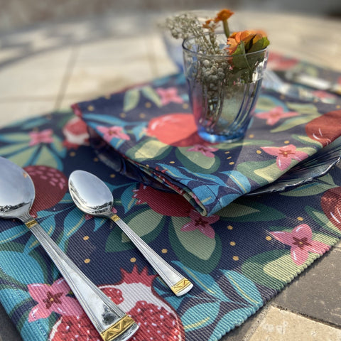 Pearls of Persephone Placemats & Napkins - The Style Salad