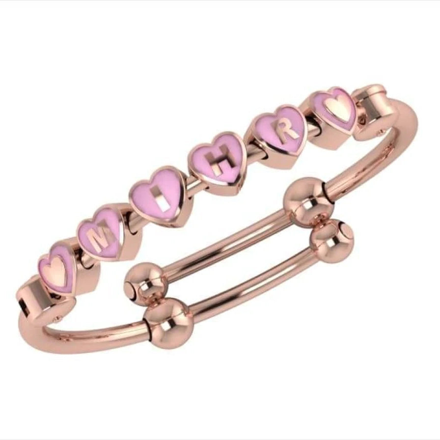 Rose gold baby bangle bracelet sale